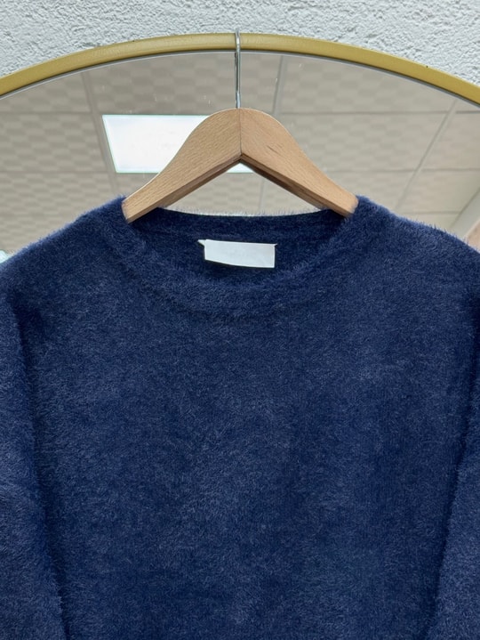 Lorin Kol Ucu Gold Düğmeli Uzun Triko Tunik-KR6015 Lacivert