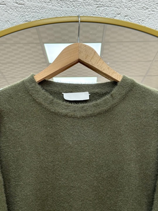 Lorin Kol Ucu Gold Düğmeli Uzun Triko Tunik-KR6015 Haki