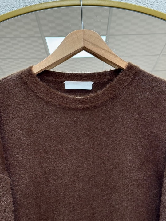 Lorin Kol Ucu Gold Düğmeli Uzun Triko Tunik-KR6015 Kahve