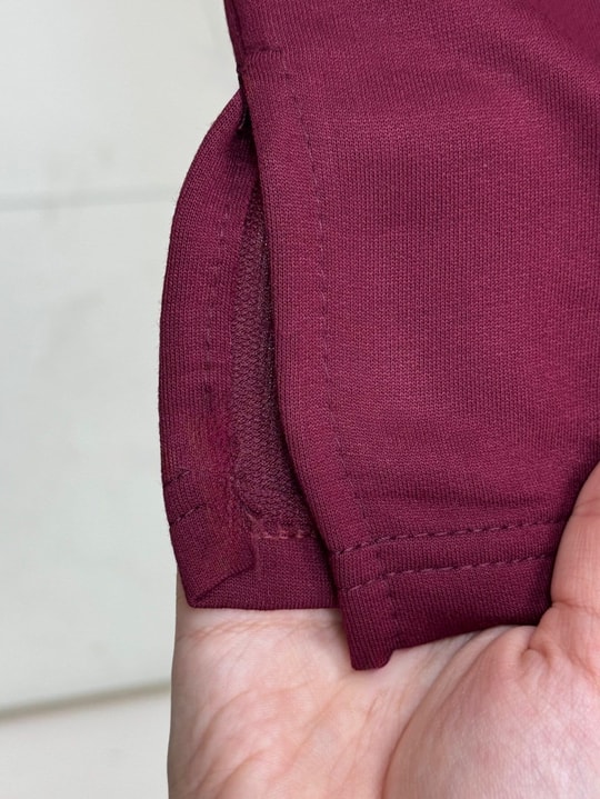 Mahay Kalp Nakışlı Yırtmaçlı Tunik-SS13074 Bordo