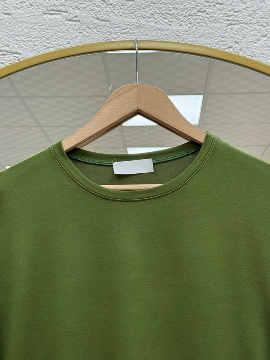 Mahay Kalp Nakışlı Yırtmaçlı Tunik-SS13074 Haki
