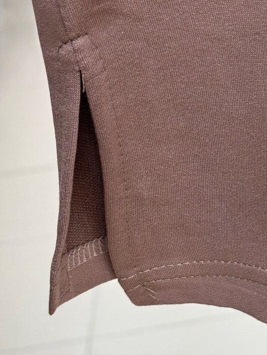Mahay Kalp Nakışlı Yırtmaçlı Tunik-SS13074 Kahve