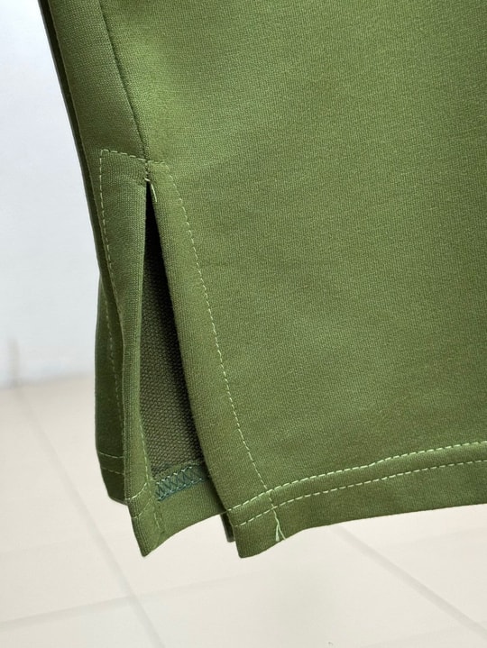Mahay Kalp Nakışlı Yırtmaçlı Tunik-SS13074 Haki