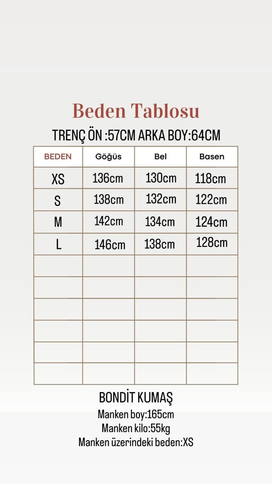 Mahfiruz Kareli Kısa Trenç-KT4000 Taş