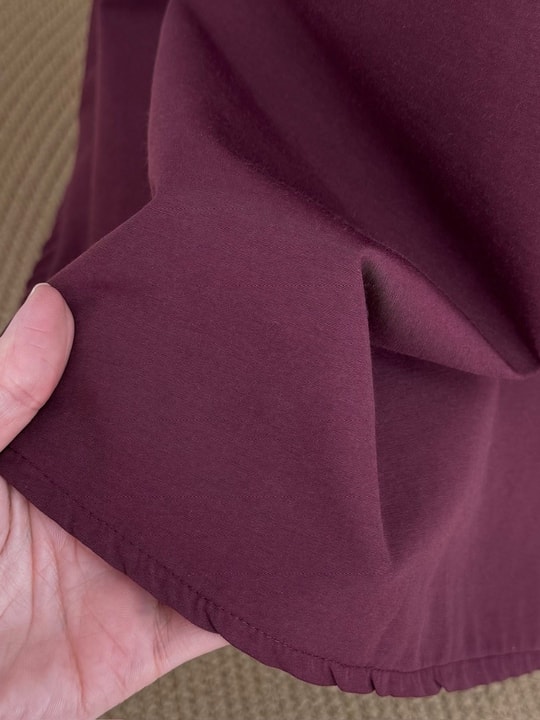 Mehri Çift Cepli Poplin Etek-Zİ3143 Mürdüm
