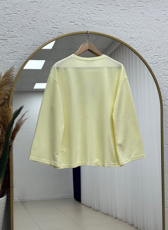 Mehşah Çiçek Desenli Bluz-SS13137 Sarı