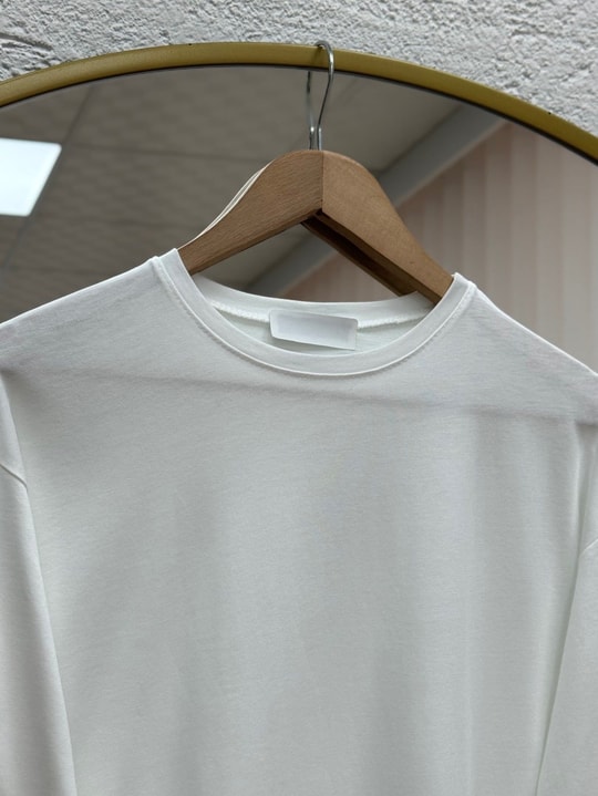 Melifer Yırtmaçlı Ve Dikiş Detaylı Tunik-SS13203 Beyaz