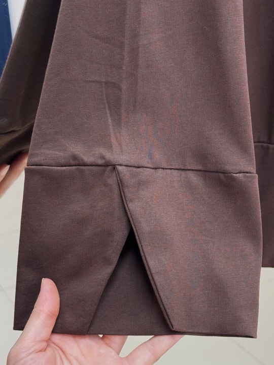 Melifer Yırtmaçlı Ve Dikiş Detaylı Tunik-SS13203 Kahve