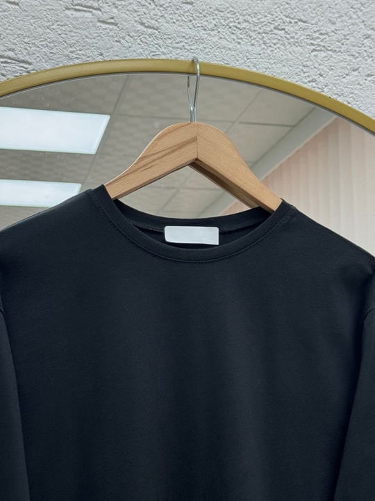 Melifer Yırtmaçlı Ve Dikiş Detaylı Tunik-SS13203 Siyah