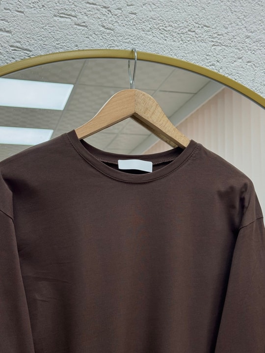 Melifer Yırtmaçlı Ve Dikiş Detaylı Tunik-SS13203 Kahve