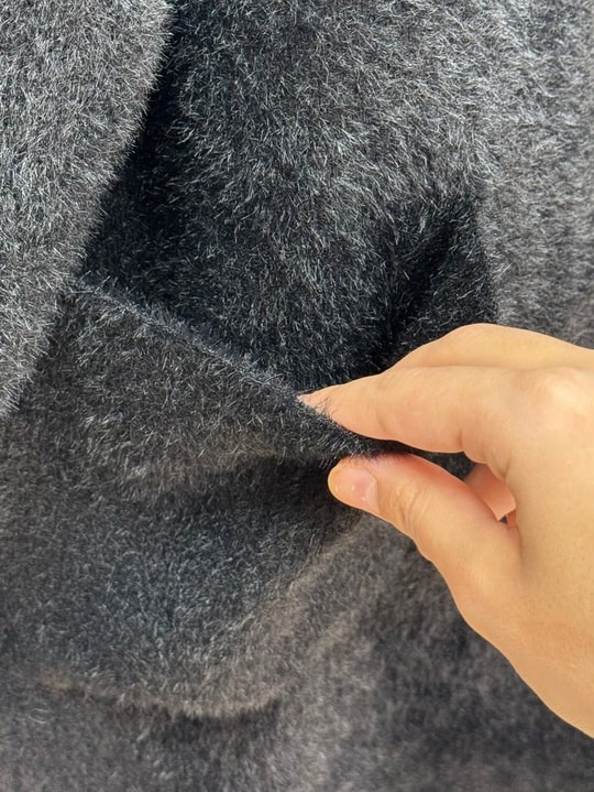 Meltemay Çift Cepli Bağlamalı Triko Hırka-KR6012 Siyah