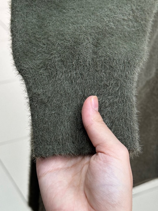 Meltemay Çift Cepli Bağlamalı Triko Hırka-KR6012 Haki