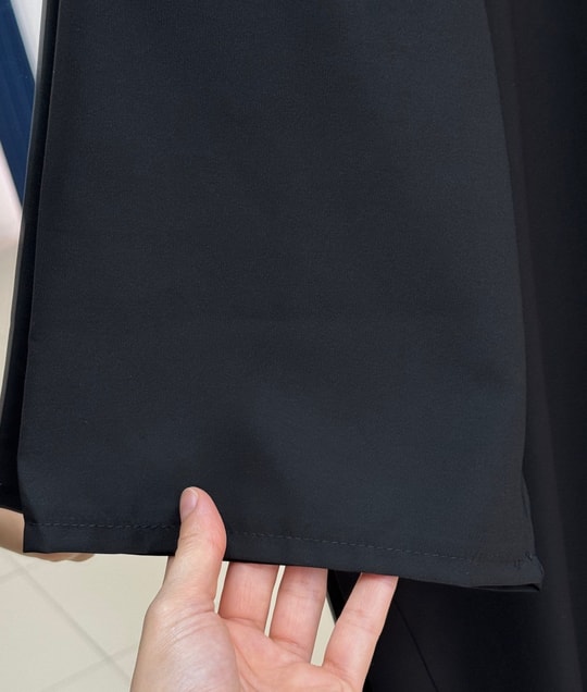 Mihriban Uzun Düz Kimono-AS2457 Siyah
