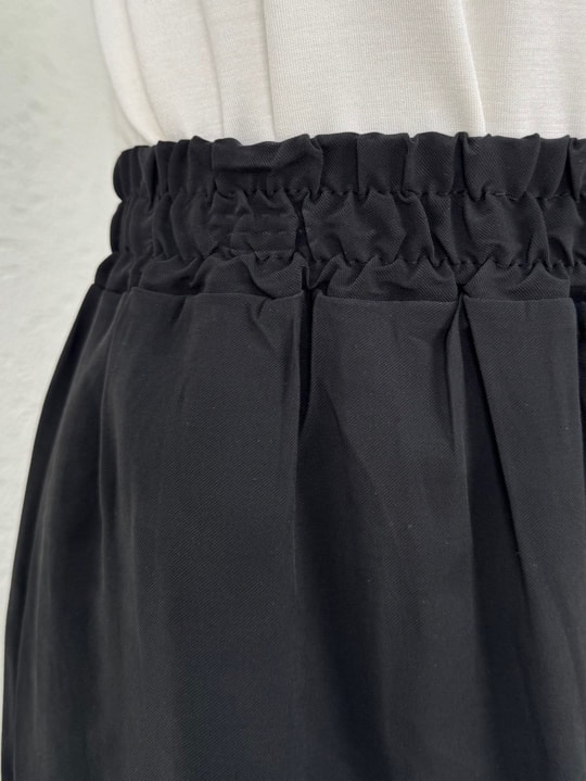Mimoza Yandan Bağlamalı Aksesuarlı 3Lü Pantolonlu Takım-MF262 Siyah
