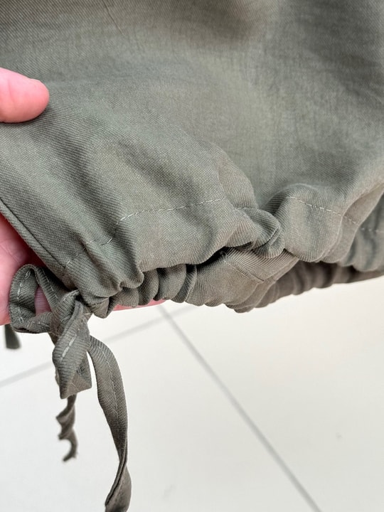 Münire Paça Sıkmalı Pantolon-CI2369 Haki