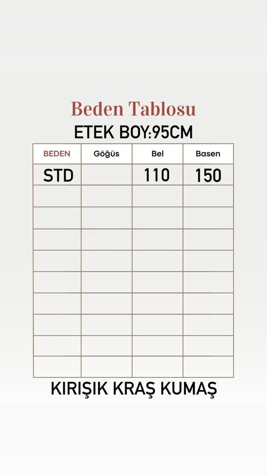 Nalan Kırışık Kumaş Kraş Etek-BY5004-5001 Taş