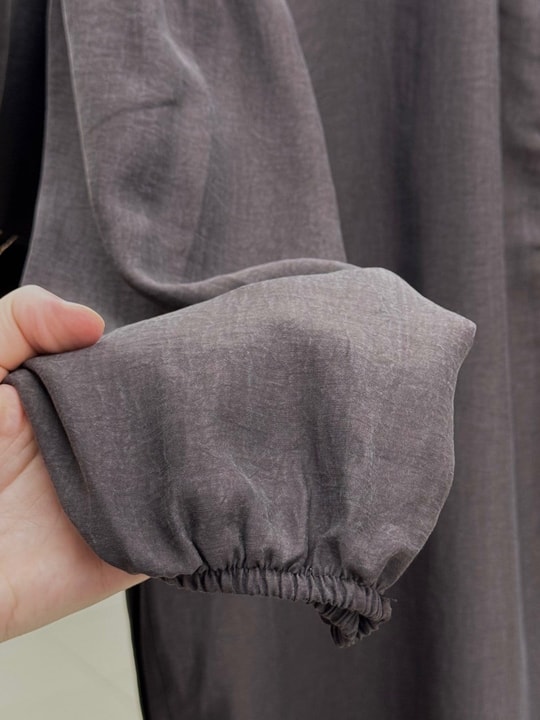 Neslişah Önü Pileli Düğmeli Pantolonlu Takım-NL892 Kahve