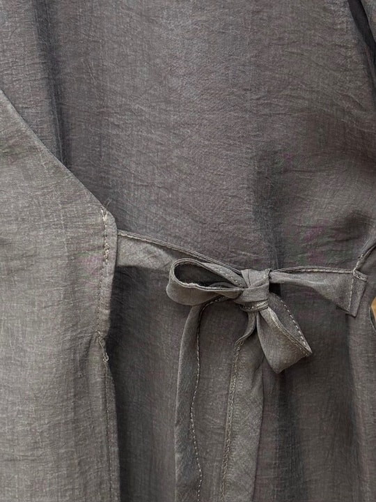 Nigaray Yanı Bağlamalı Uzun Kimono-EK991 Kahve