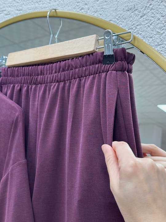 Pera Oversize Pike Pantolonlu Takım-NL845 Mürdüm