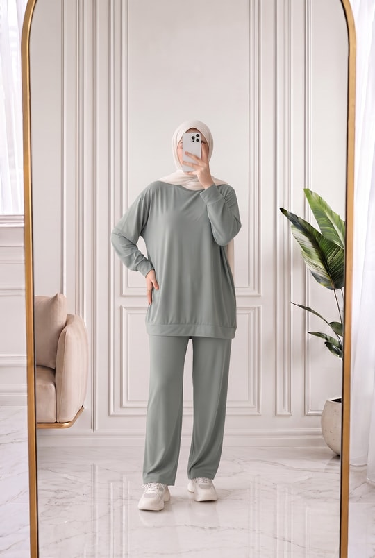 Pera Oversize Pike Pantolonlu Takım-NL845 Mint