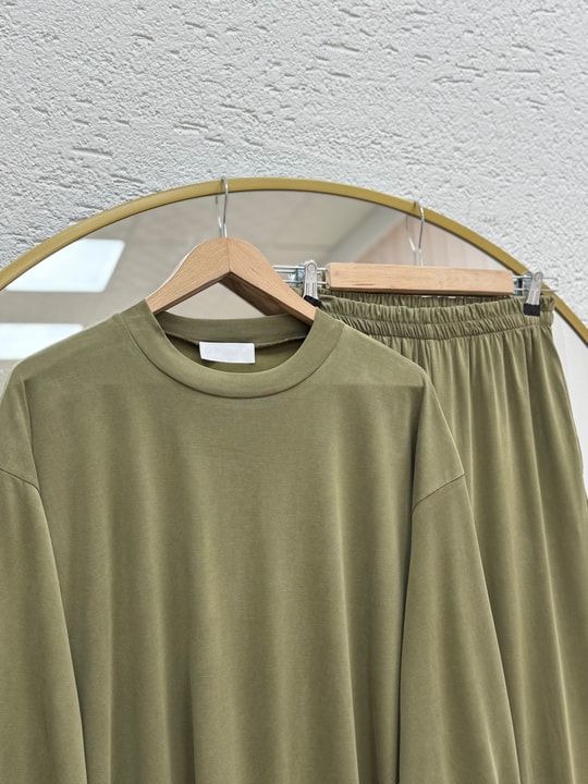 Pera Oversize Pike Pantolonlu Takım-NL845 Yağ Yeşili