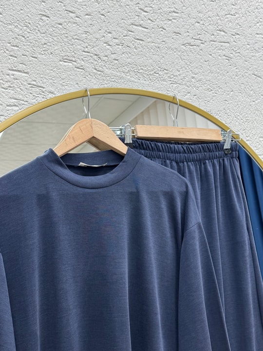 Pera Oversize Pike Pantolonlu Takım-NL845 Lacivert