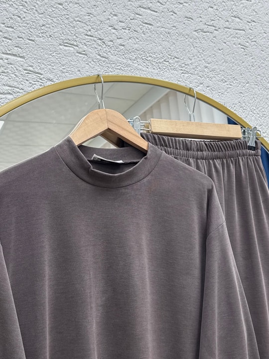 Pera Oversize Pike Pantolonlu Takım-NL845 Kahve