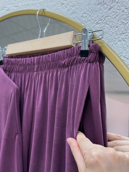 Pera Oversize Pike Pantolonlu Takım-NL845 Mürdüm