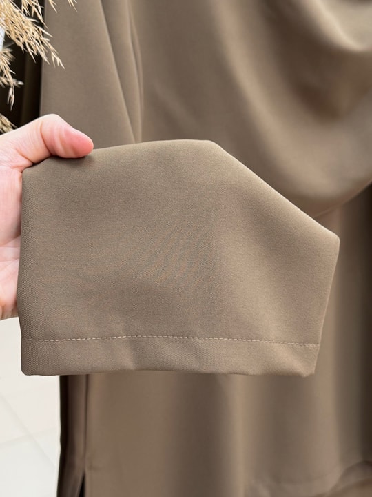 Perinaz Şallı Tokalı Pantolonlu Takım-GS5220 Yağ Yeşili