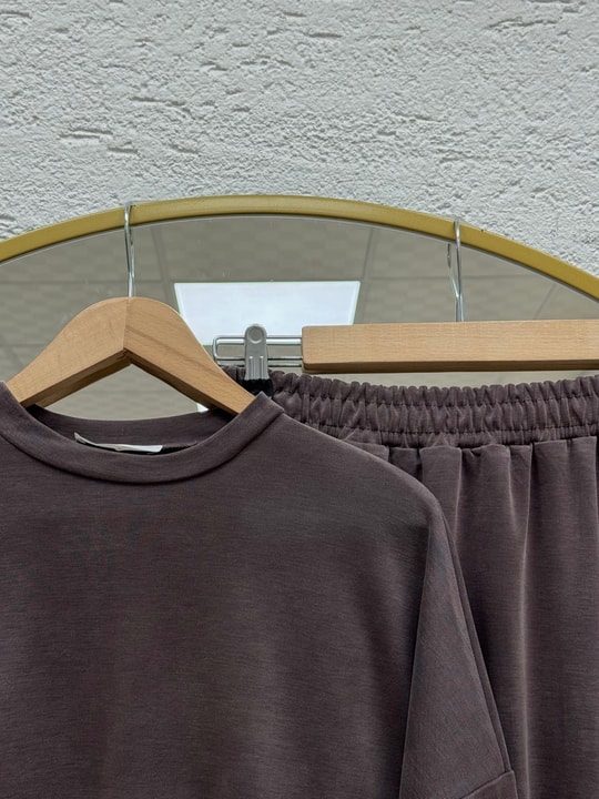 Perran Yandan İpli Pike Etekli Takım-NL805 Kahve