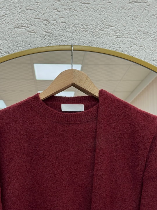 Peyker Bisiklet Yaka Atkılı Kazak-KR6023 Bordo
