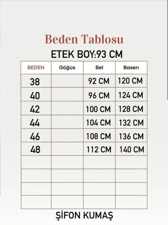 Piraye Piliseli Astarlı Şifon Etek-FA1079 Yeşil
