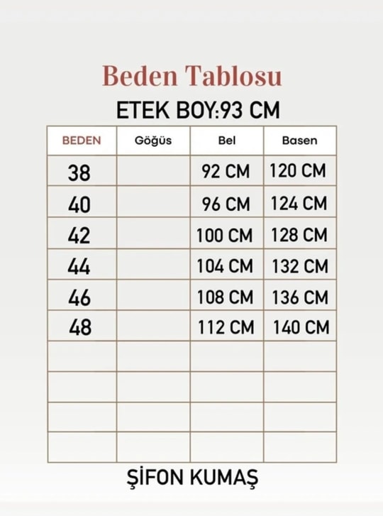 Piraye Piliseli Astarlı Şifon Etek-FA1079 Vizon