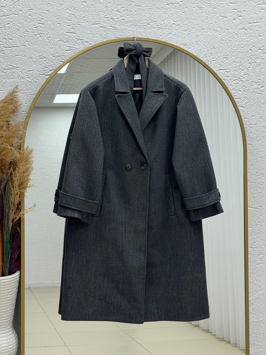 Ravena Kolları Apoletli Kaban-BN4764 Antrasit