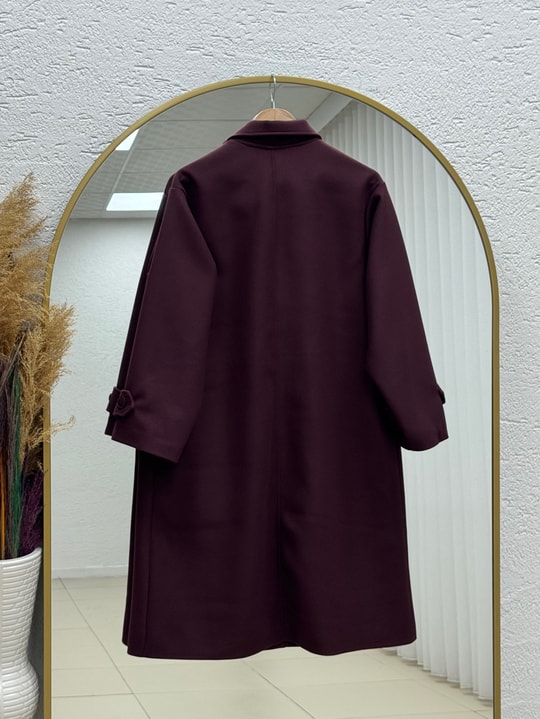 Ravena Kolları Apoletli Kaban-BN4764 Mürdüm