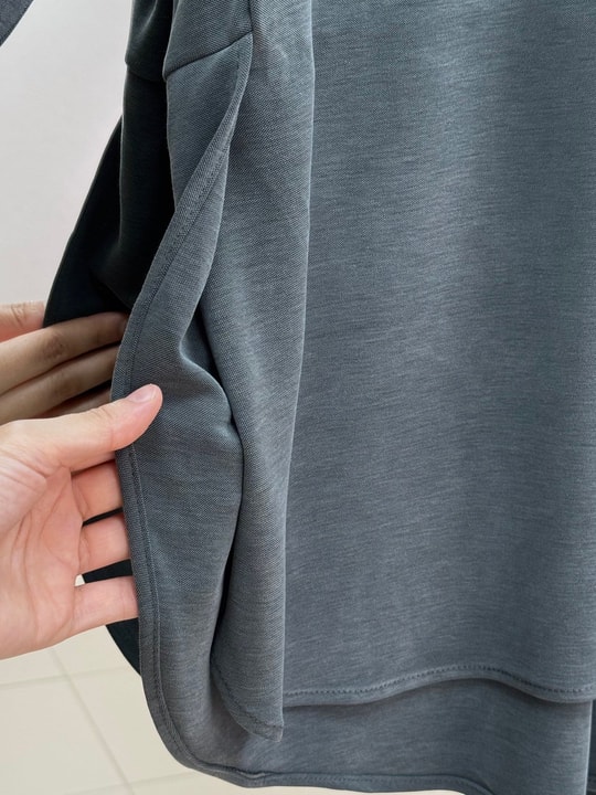 Reyhanur Yanı Yırtmaçlı Pike Pantolonlu Takım-NL764.1 Haki