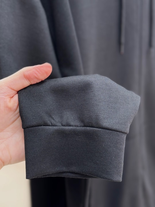 Reyuna Kangru Cepli Fermuarlı İki İp Hırka-BN4248 Siyah