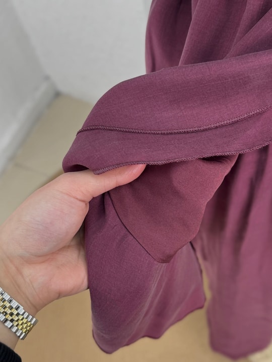 Rezzan Fırfırlı Bağcıklı Yakalı Pantolonlu Takım-ML2134 Bordo