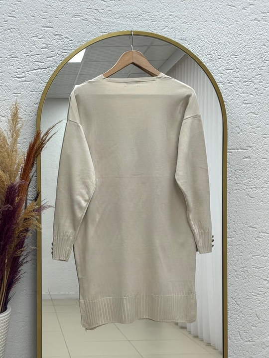 Sabifeza Güneş Taşlı Soğuk İp Hırka-SY3362 Taş