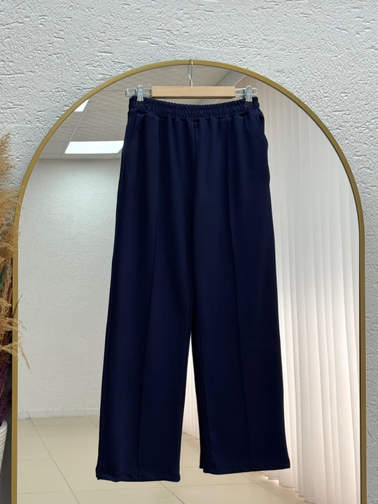 Sabizer Yanı Fermuarlı Pantolonlu Takım-NA3482 Lacivert