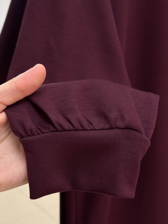 Şahcem Eteği Dantelli Tunik-NA910 Bordo
