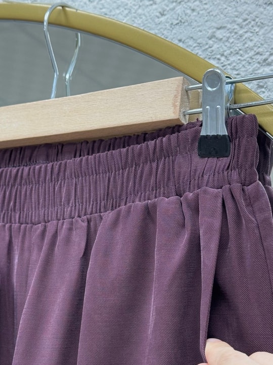 Şahnaz Gömleği Bağlamalı Pantolonlu Takım-GS376 Mürdüm