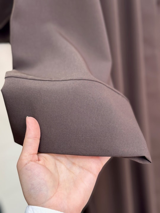 Şahsima İkili Abaya Takım-GS4687 Kahve
