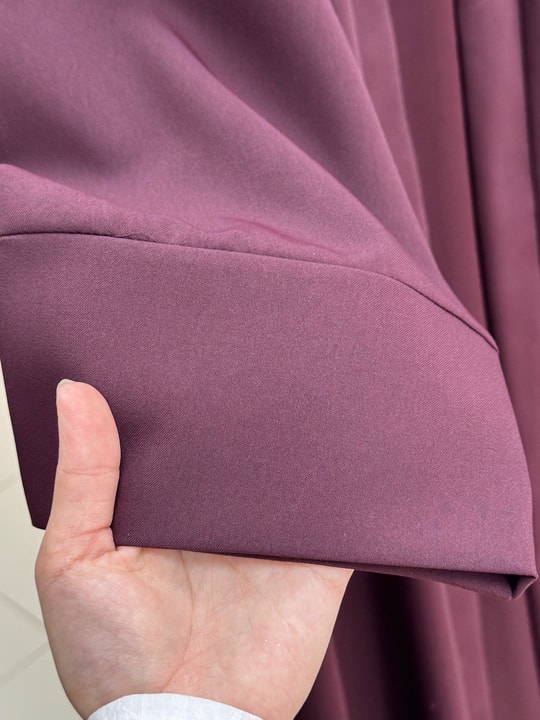 Şahsima İkili Abaya Takım-GS4687 Mürdüm