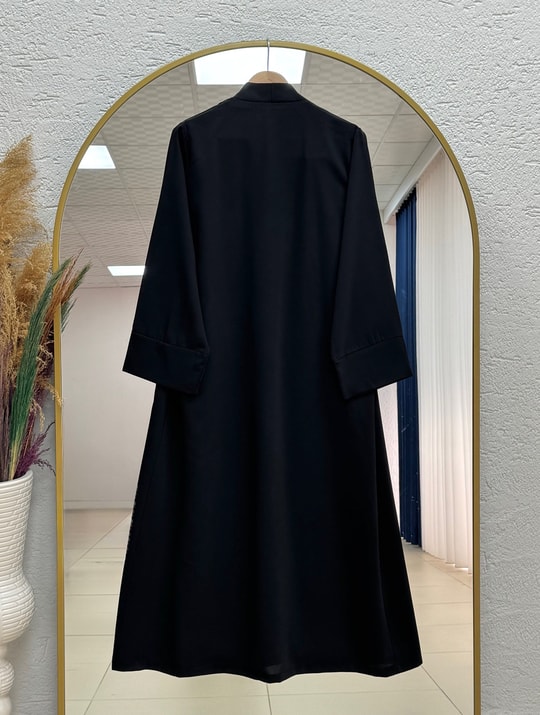 Şahsima İkili Abaya Takım-GS4687 Siyah