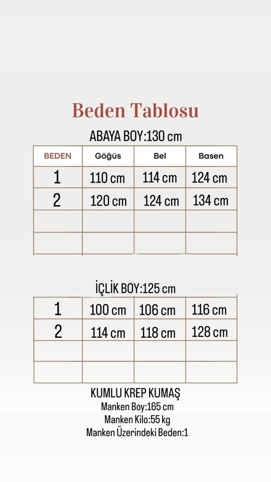 Şahsima İkili Abaya Takım-GS4687 Taş