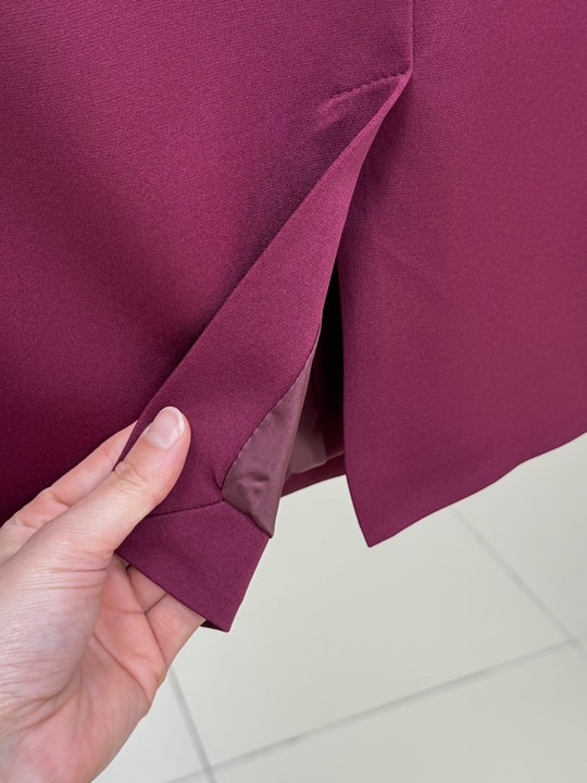 Sarmaşık Yandan Bağlamalı Ceket-KT1915 Bordo