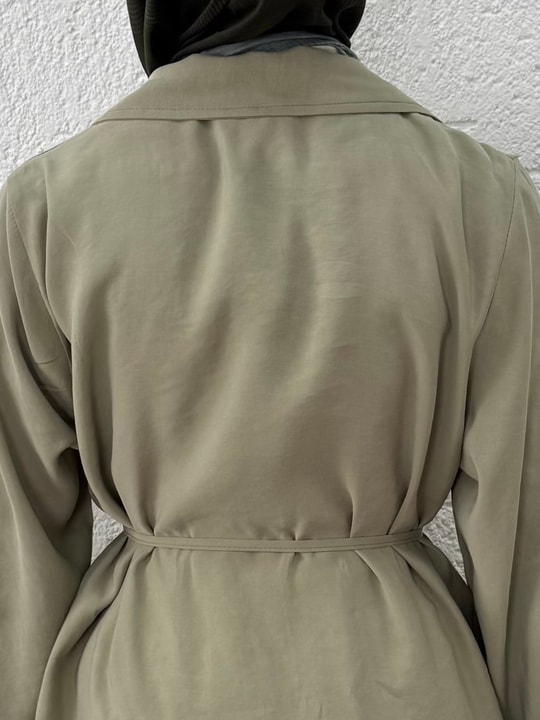 Seda Gizli Cepli Gold Düğmeli Ceketli Pantolonlu Takım-GS527 Mint
