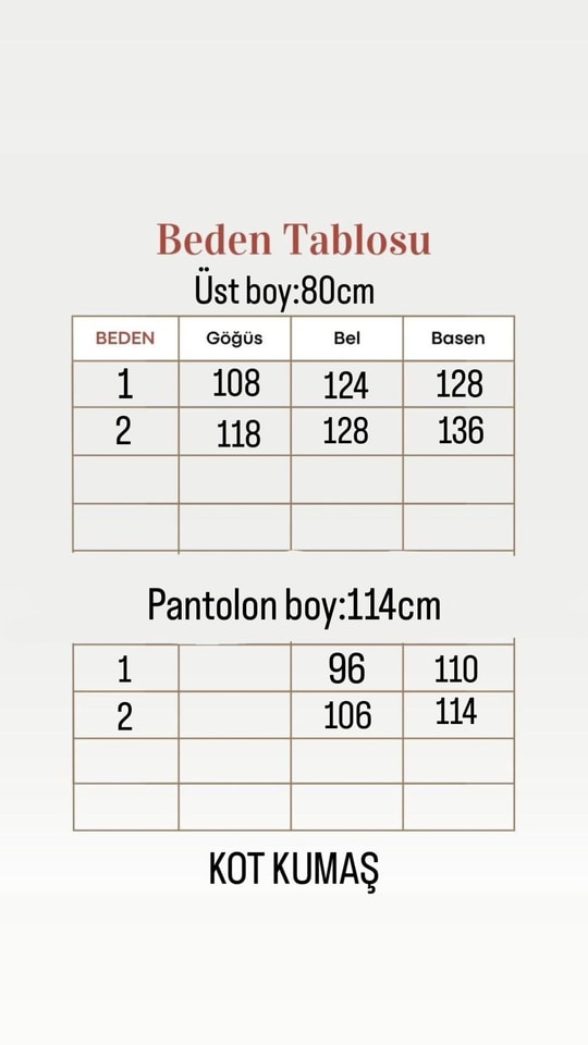 Sezin 4 Cepli Pantolonlu Kot Takım-ML2123 Kot Rengi