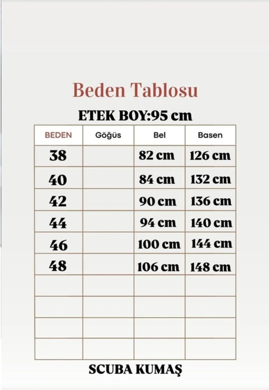 Sıla Skuba Kloş Etek-MT1340 Beyaz